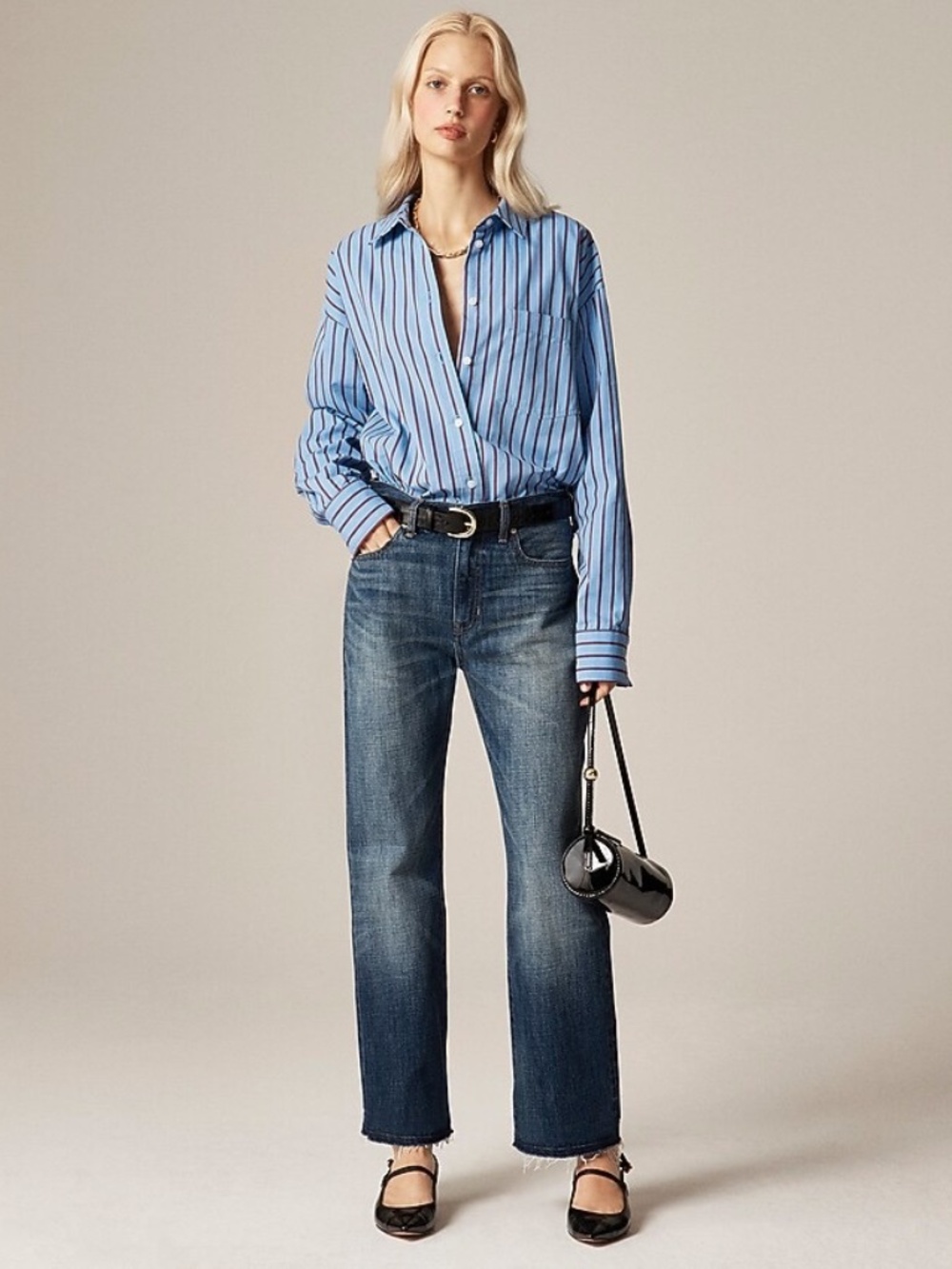 J Crew Nipped Straight Jeans in Kate Wash 27